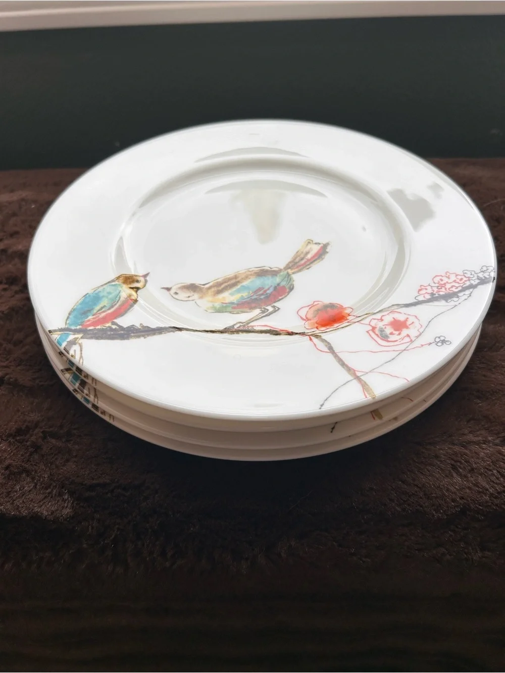 Lenox Chirp Simply Fine Salad Lunch Plates 9 1/4